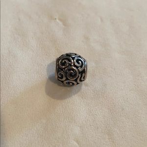 Silver Swirl Pandora Charm